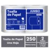 Pack toalla jumbo clasica (250 mts aprox) pulpa extra virgen