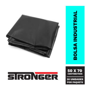 Bolsa negra industrial 50 x 70 / pack 20 unid.