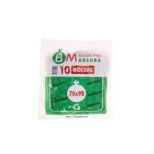 Bolsa Aseo Bm 70X90 cm 25 Micrones 10 Unidades