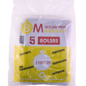 Bolsa Aseo Bm 110X120 cm 90 Micrones 5 Unidades