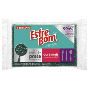 Esponja Abrasiva Bettanin Esfre Bom Multiuso 12 Unidades