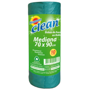 Bolsa de Aseo Clean Mediana 70x90 cm Rollo de 10 Unidades