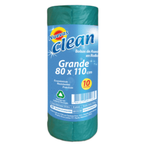 Bolsa de Aseo Clean Grande 80x110 cm Rollo de 10 Unidades