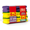 Esponjas Abrasivas Fibro Acanalada 4+2
