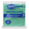 Paño Esponja Virutex Pro 18x18 cm Verde 6 Unidades