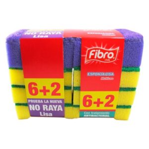 Esponjas Abrasivas Fibro Standard 6+2