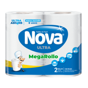 Toalla de Papel Nova Ultra MegaRollo 2 Rollos 26 m