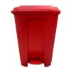 Basurero con Tapa y Pedal Rojo 50 L