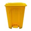 Basurero con Tapa y Pedal Amarillo 50 L