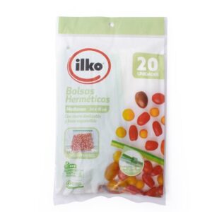 Bolsa Hermética Ilko Multiuso 18x20 cm Paquete de 20 Unidades