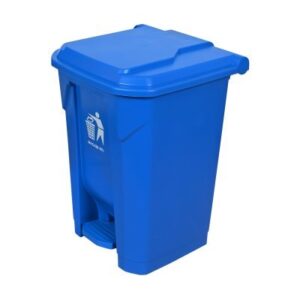 Basurero con Tapa y Pedal Azul 50 L
