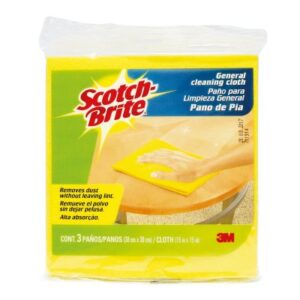 Paño Absorbente Celulosa Scotch Brite 3M 38X38 cm 3 Unidades
