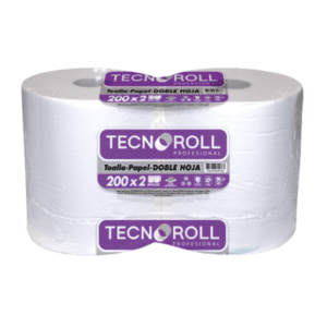 Toalla Papel Tecnoroll Doble Hoja 2 Rollos 200 m