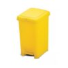 Basurero Macasi con Tapa y Pedal Amarillo 10 L