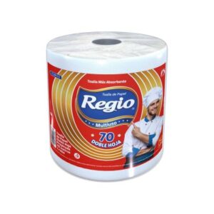Toalla de Papel Regio Multiuso Doble Hoja 70 M