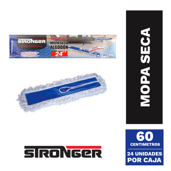 Repuesto mopa seca 60 cm Stronger