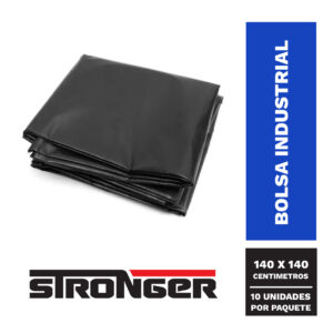 Bolsa negra industrial 140 x 140 / pack 10 unid