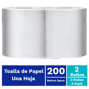 Pack toalla Stronger 2 x 200 mts pulpa virgen