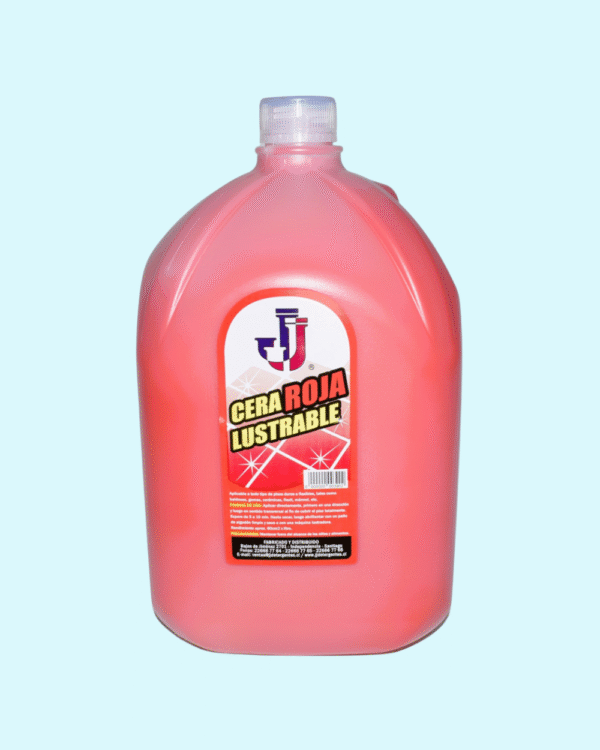 Cera Liquida Lustrable JJ Roja 5 Lts