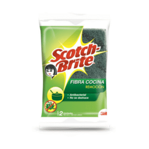 Esponja Abrasiva 3M Scotch Brite Fibra Verde 2 Unidades