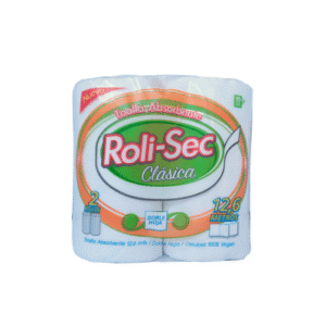 Toalla Papel Roli-Sec Doble Hoja 2 Rollos 12.6 M