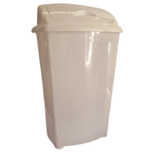 Basurero Macasi con Tapa Vaivén 60 L Blanco