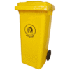 Basurero Macasi Municipal 120 L Amarillo