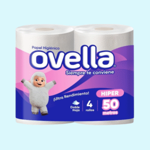 Papel Higiénico Ovella 50 Mts Doble hoja