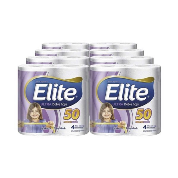 Papel Higiénico Elite 50 Mts Doble Hoja 32 Rollos