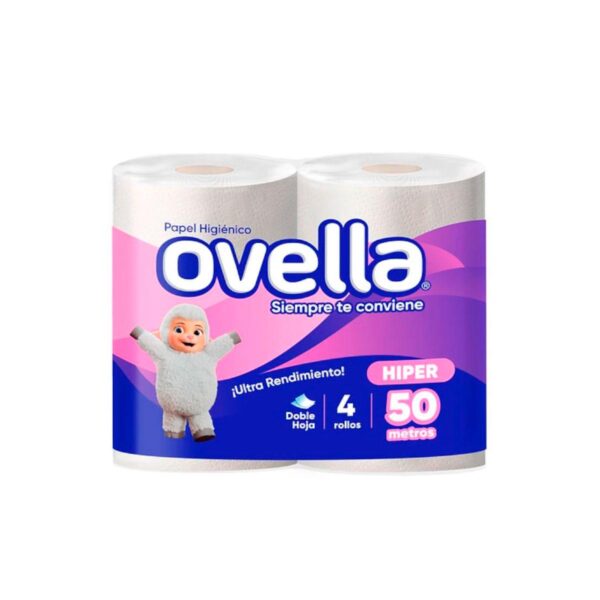 Papel Higiénico Ovella 50 Mts 4 Und